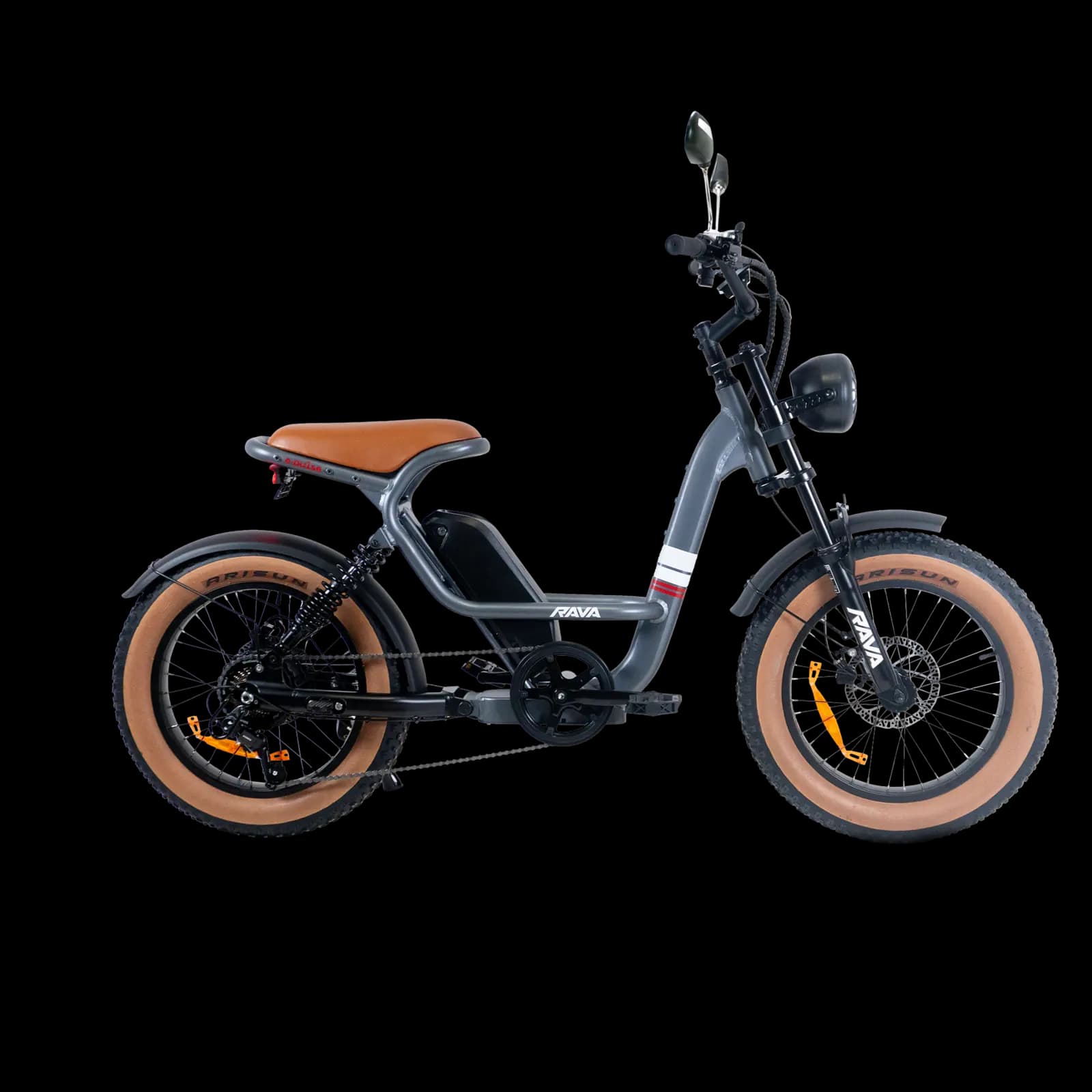 Rava E-Pulse cinza com pneus caramelo à pronta entrega na Pantera em Quirinópolis